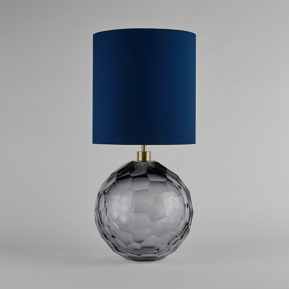 Diamond Round Large Lamp in Slate