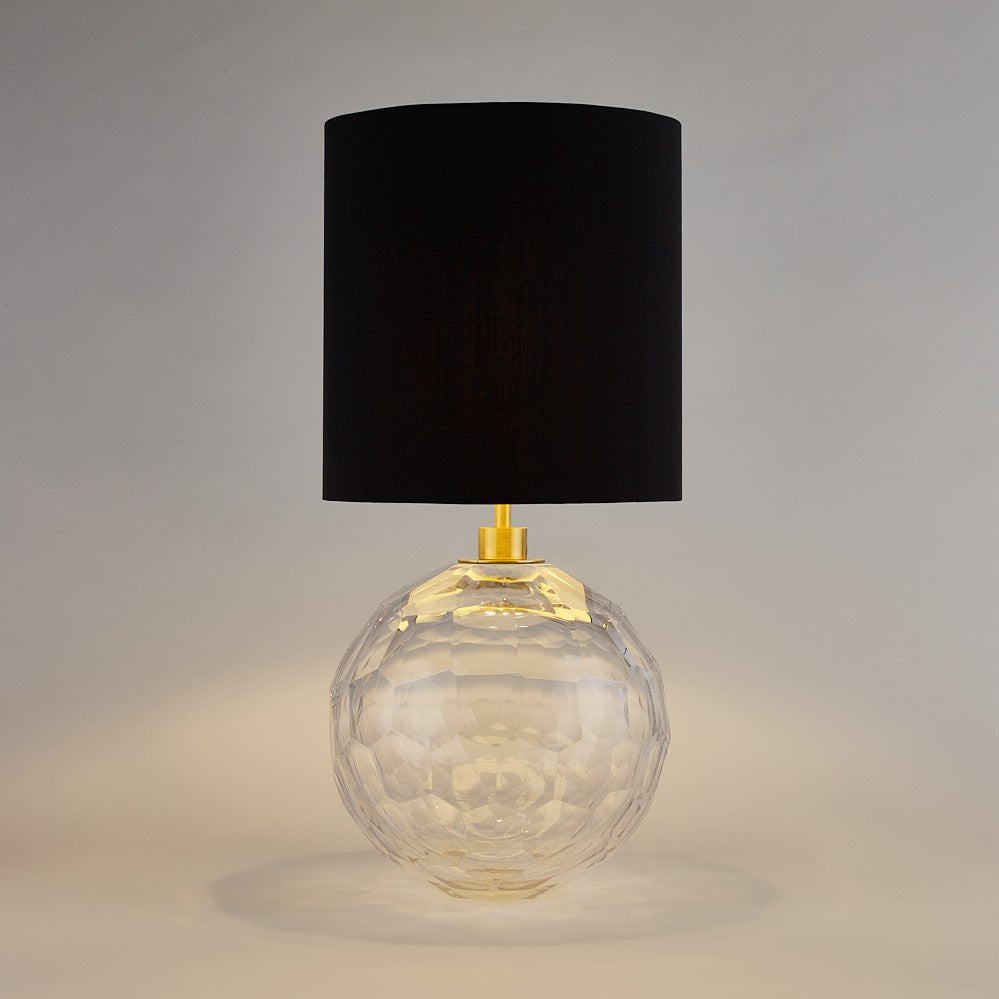 Diamond Round Large Lamp in Clear