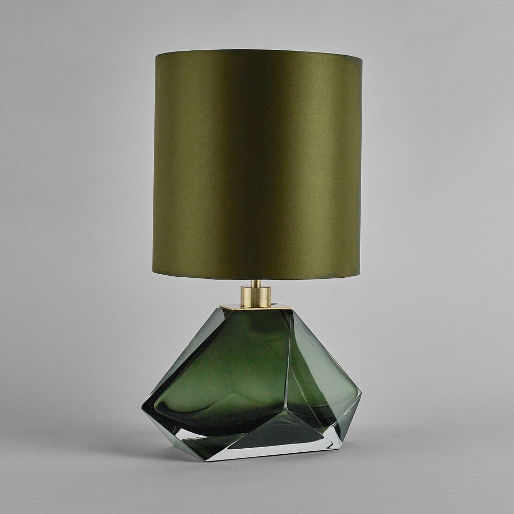 Diamond Small Lamp in Forest Green