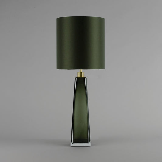 Diamond Square Obelisk Lamp in Forest Green