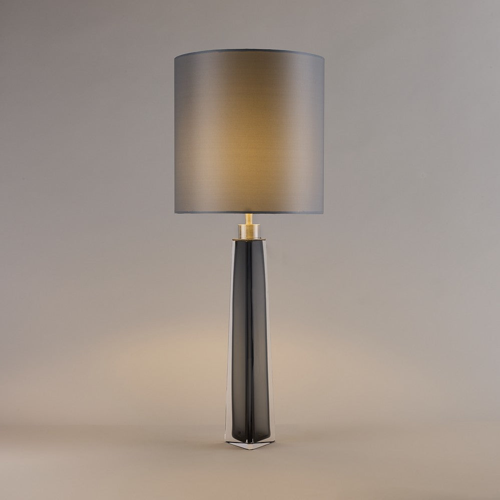 Diamond Obelisk Lamp in Slate