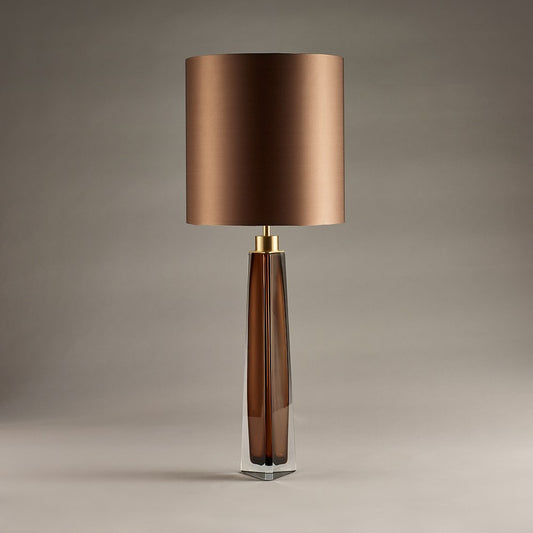 Diamond Obelisk Lamp in Tobacco