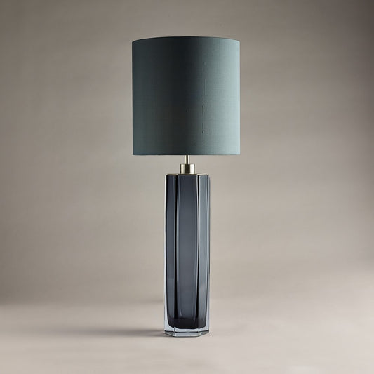 Diamond Column Large Lamp in Slate