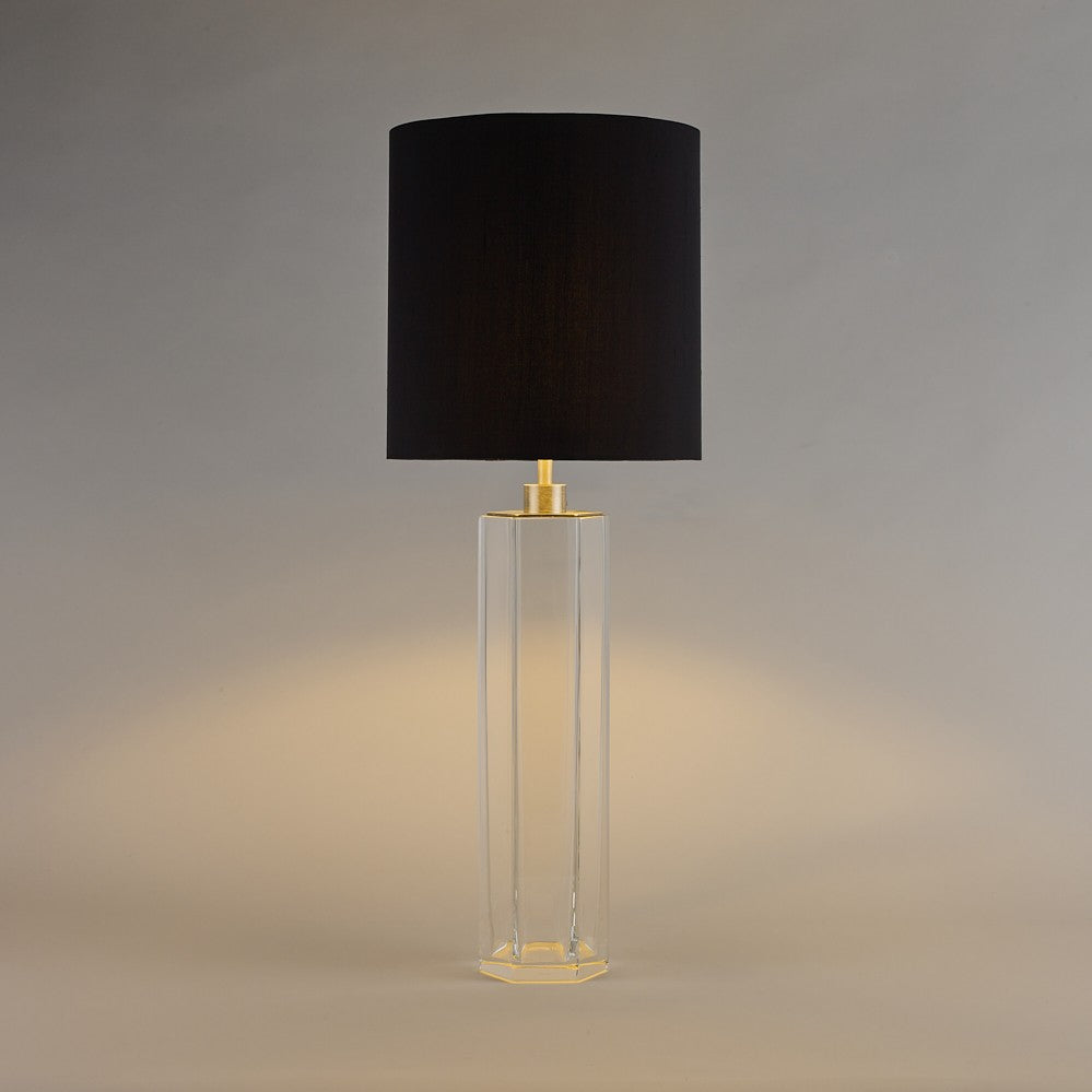 Diamond Column Large Lamp in Clear