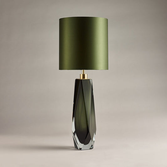 Diamond Large Lamp in Forest Green