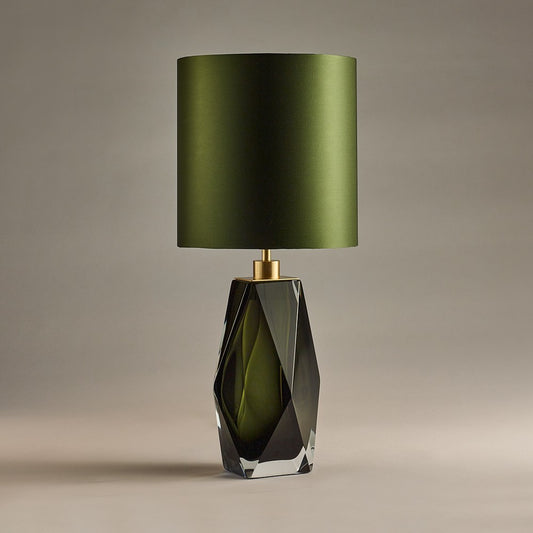 Diamond Medium Lamp in Forest Green