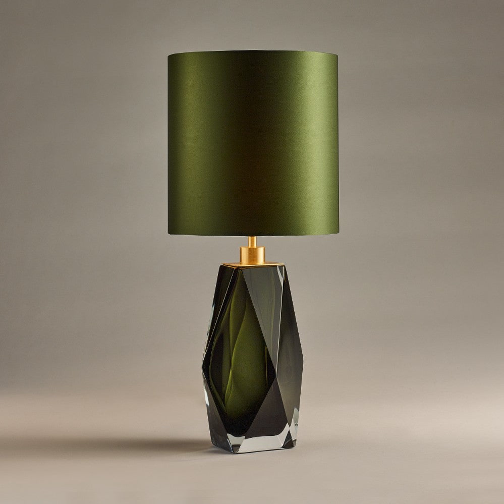 Diamond Medium Lamp in Forest Green