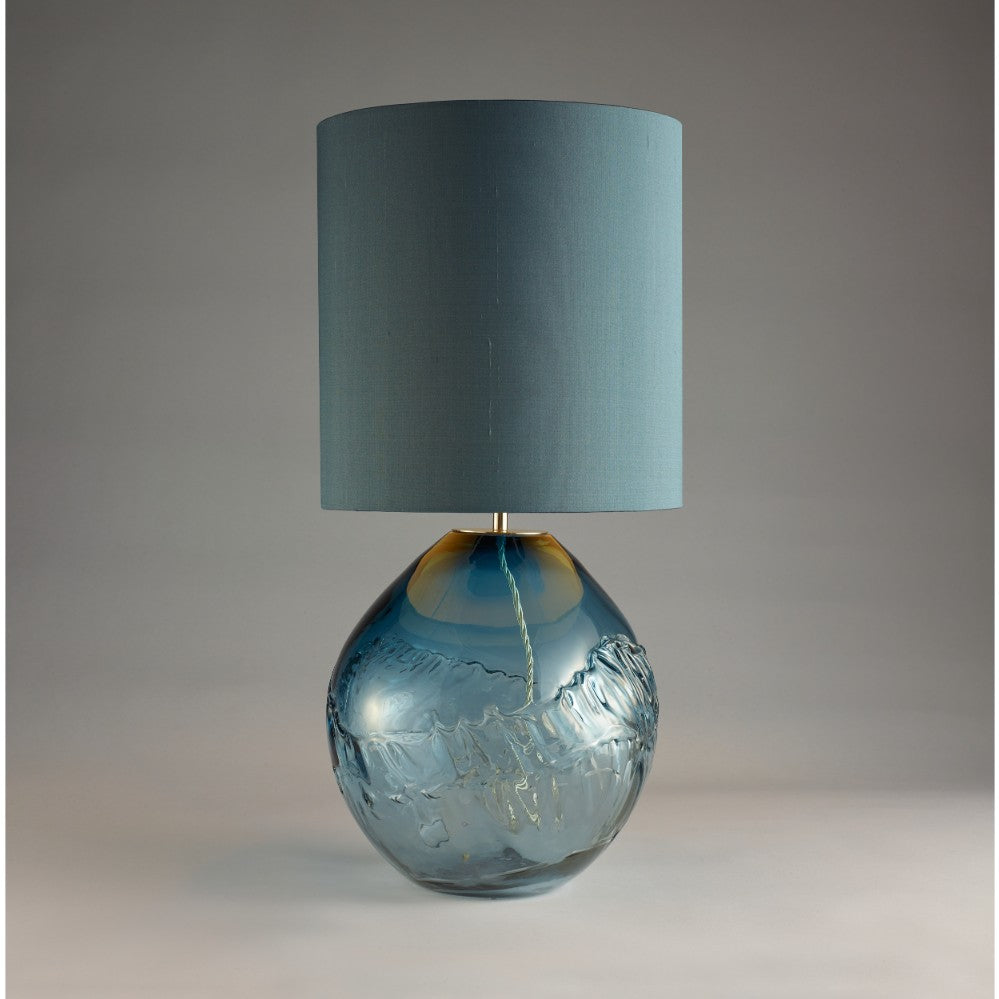 Crest Lamp in Ocean Blue