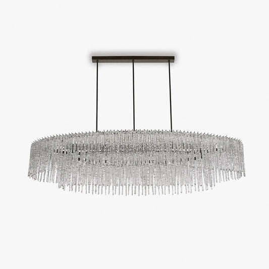 Ice Oval Chandelier in Clear