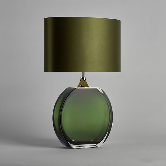 Diamond Solitaire Large Lamp in Forest Green