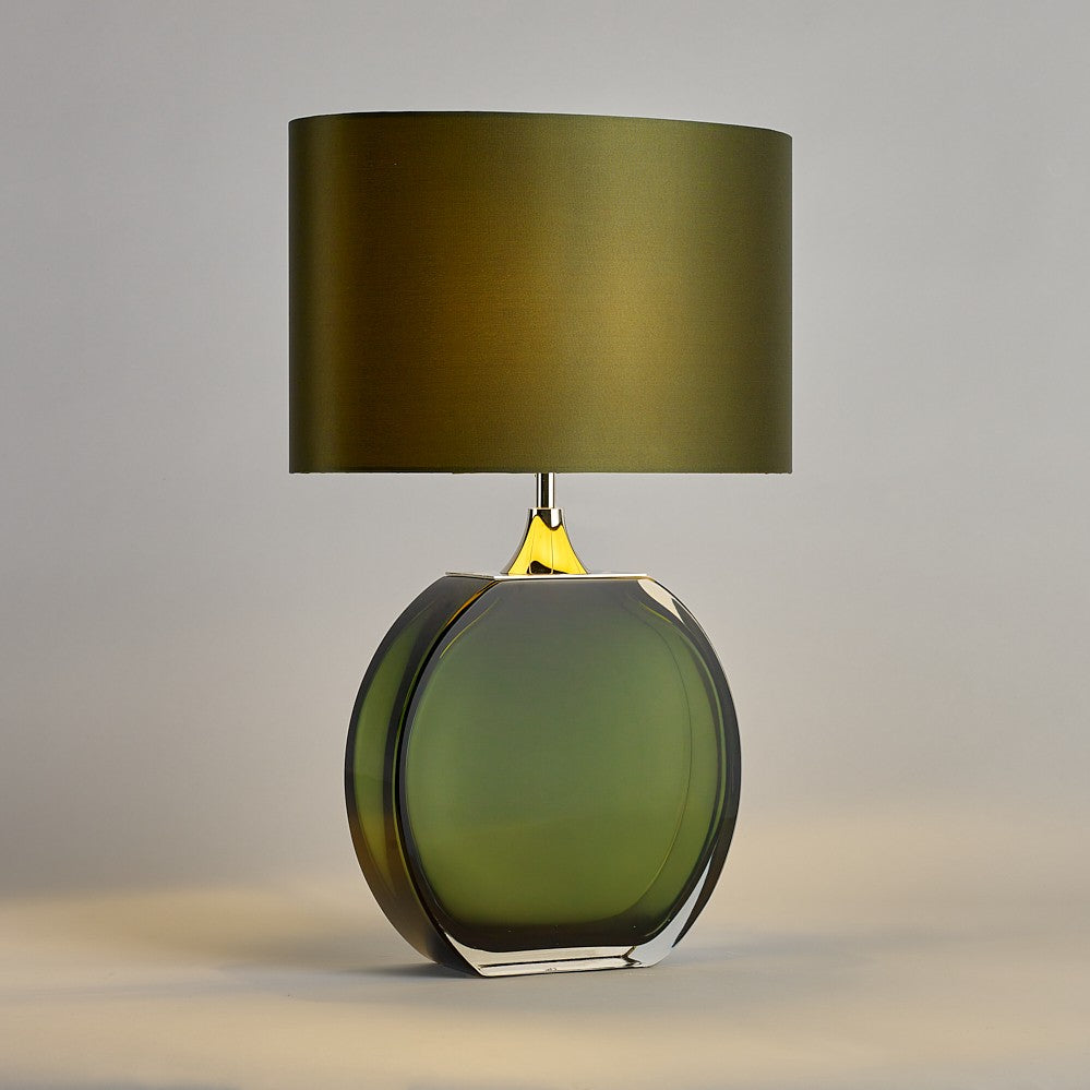 Diamond Solitaire Large Lamp in Forest Green