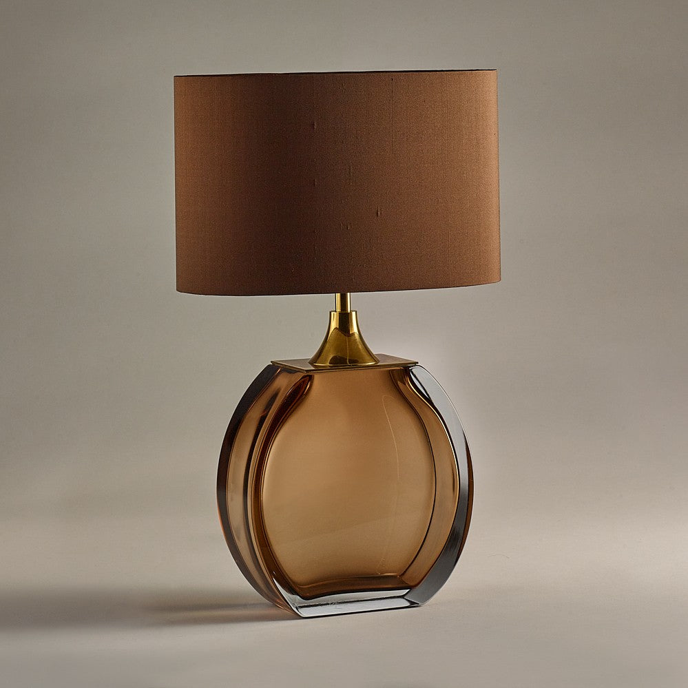 Diamond Solitaire Small Lamp in Tobacco