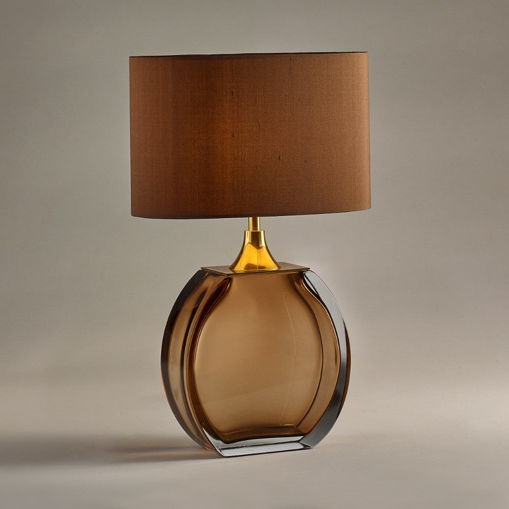 Diamond Solitaire Small Lamp in Tobacco