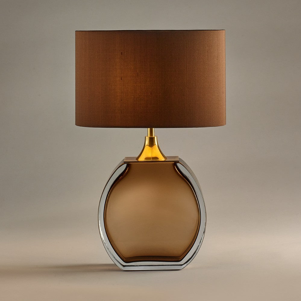 Diamond Solitaire Small Lamp in Tobacco