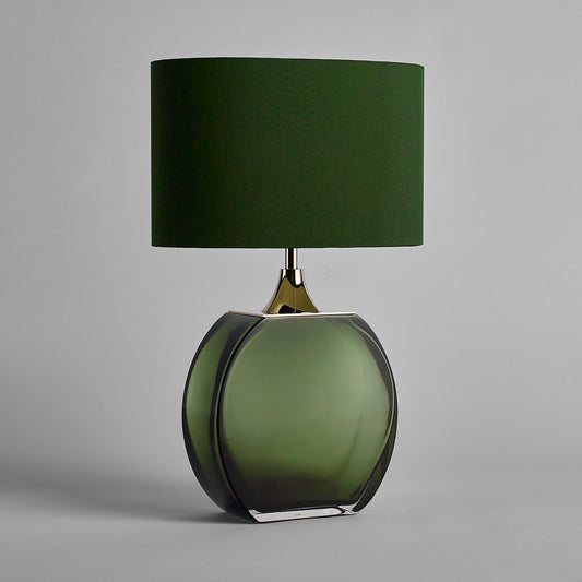 Diamond Solitaire Small Lamp in Forest Green