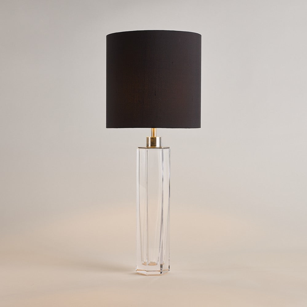 Diamond Column Small Lamp in Clear