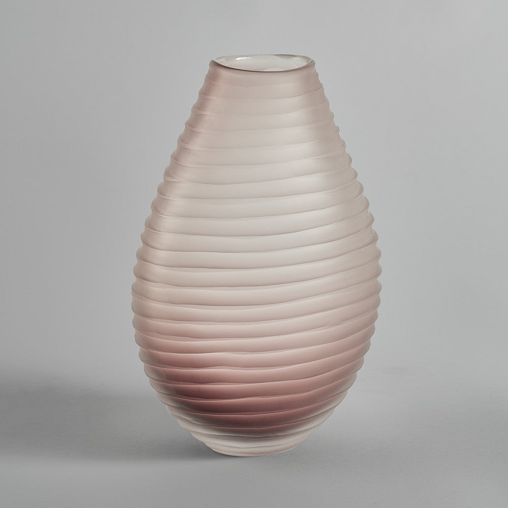 Contour Vase in Aubergine
