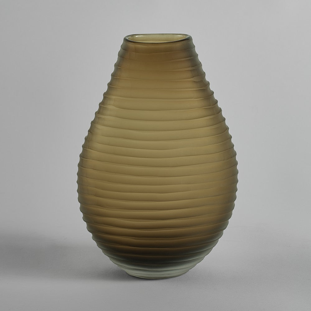 Contour Vase in Dark Olive