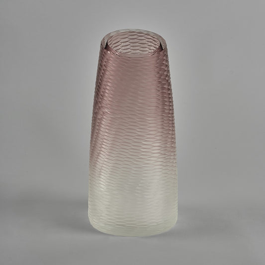 Harlequin Vase in Fadede Rose Quartz
