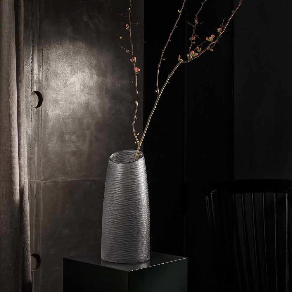 Harlequin Vase in Pale Amber