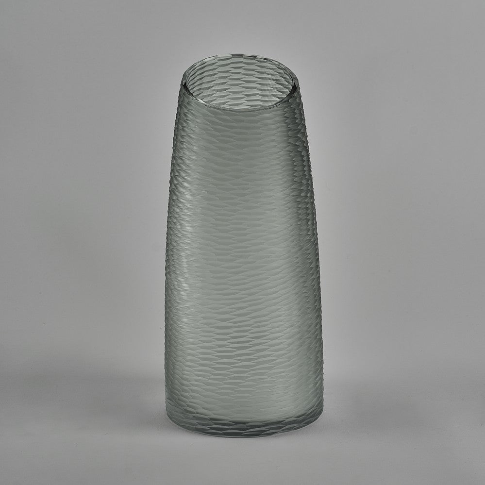 Harlequin Vase in Slate