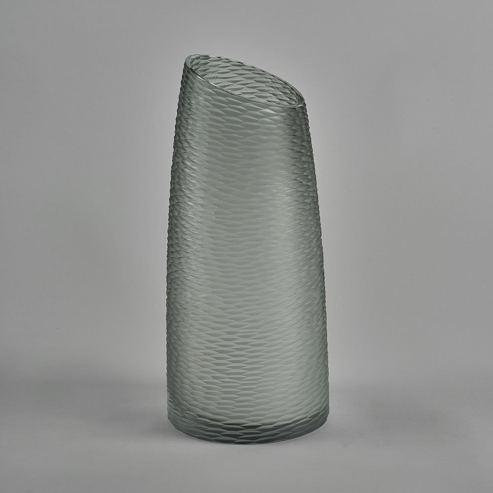 Harlequin Vase in Slate