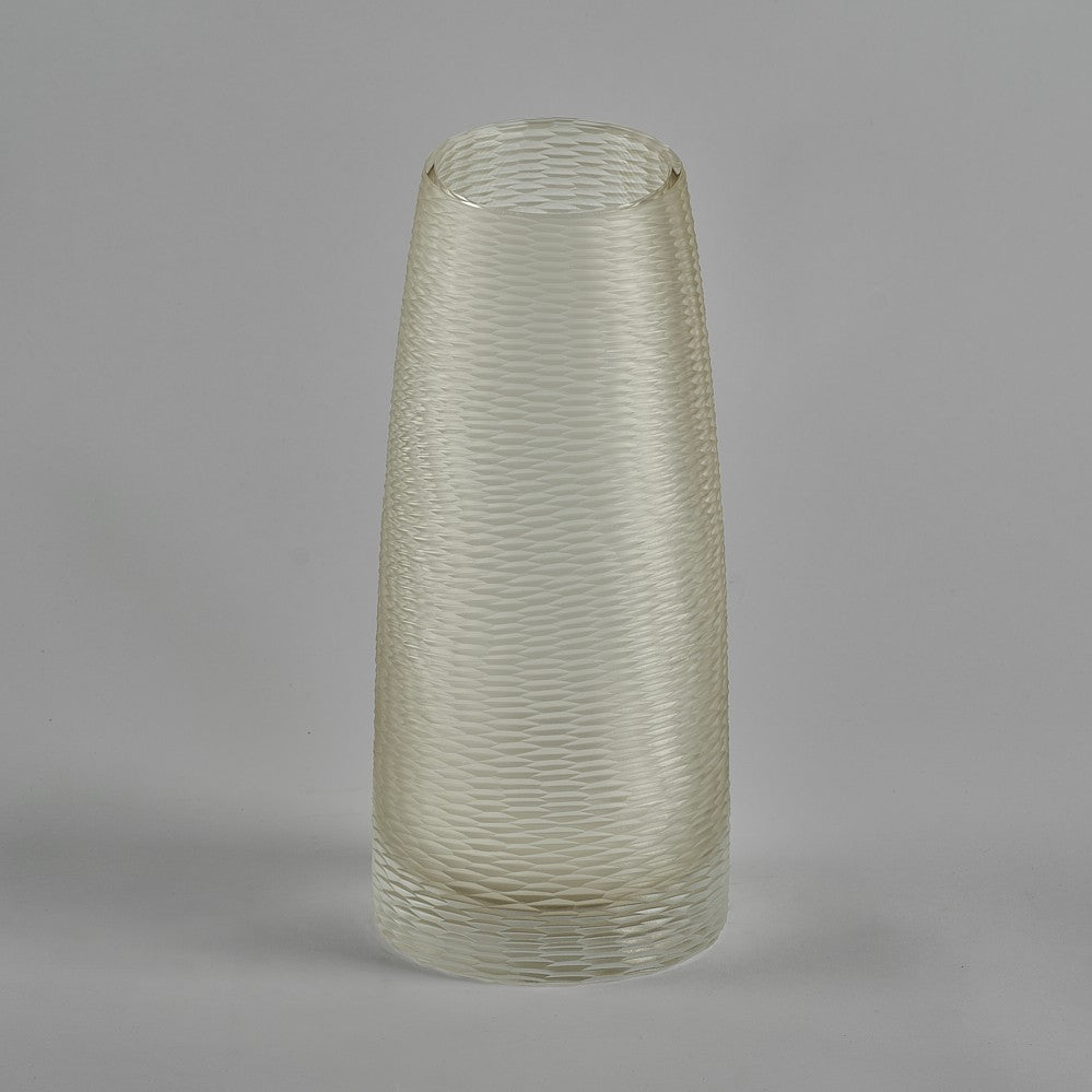 Harlequin Vase in Pale Amber
