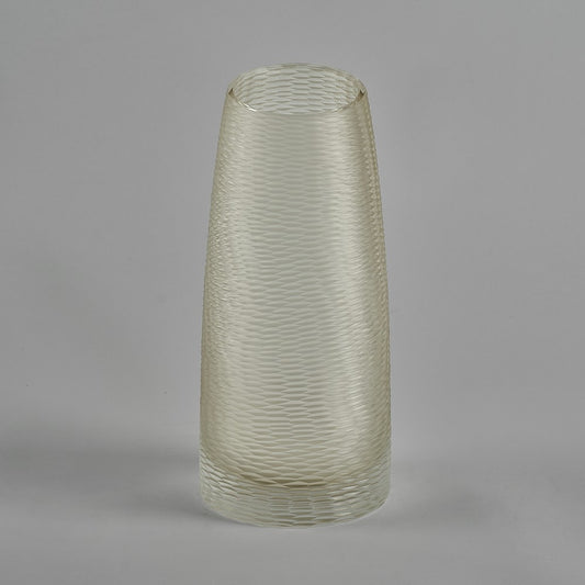 Harlequin Vase in Pale Amber