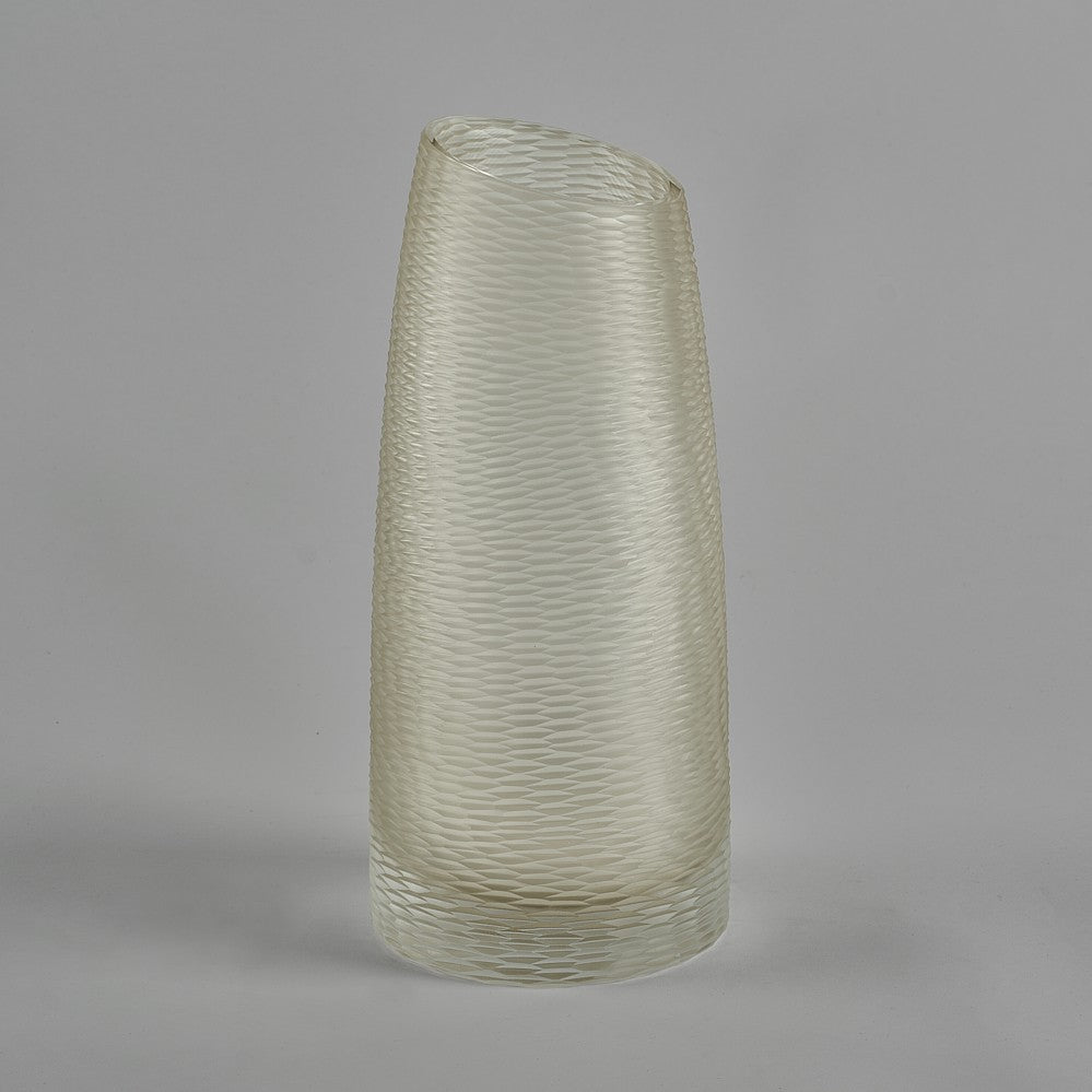 Harlequin Vase in Pale Amber