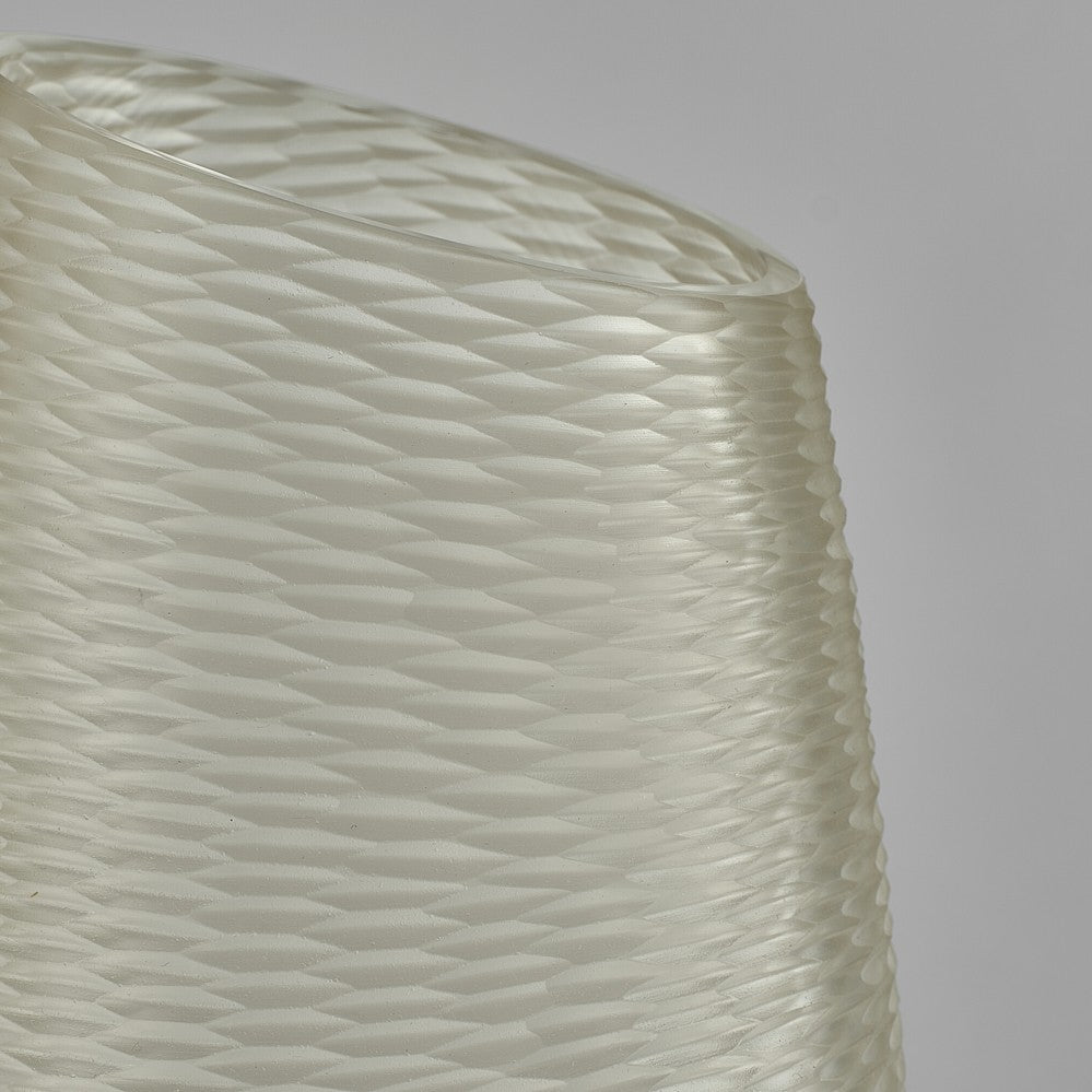 Harlequin Vase in Pale Amber