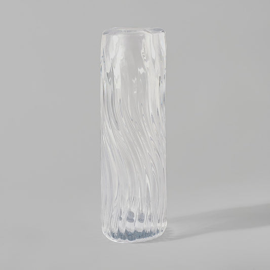 Wave Vase in Clear