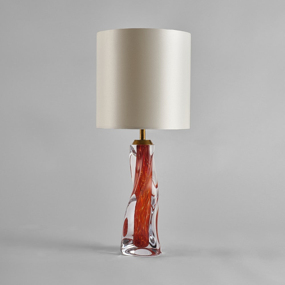Vortex Lamp in Dappled Burnt Sienna