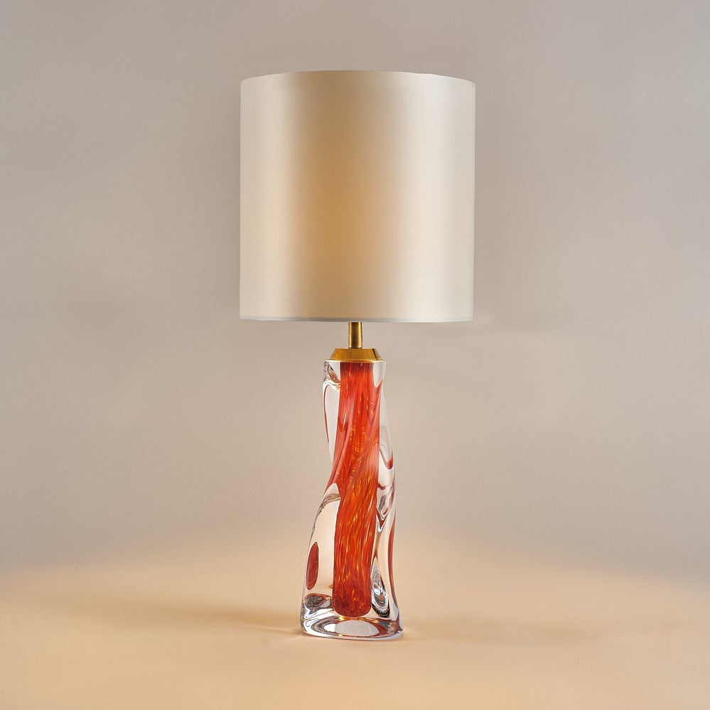 Vortex Lamp in Dappled Burnt Sienna