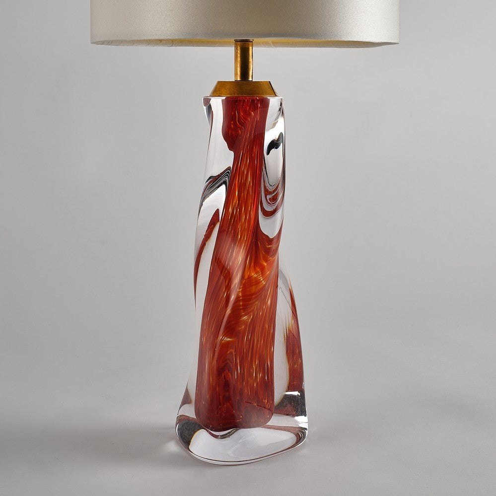 Vortex Lamp in Dappled Burnt Sienna