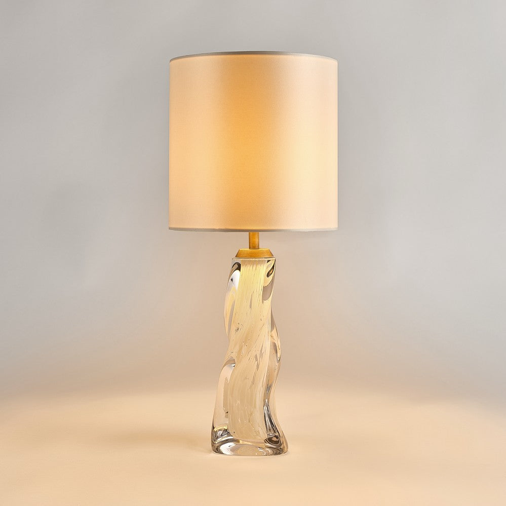 Vortex Lamp in Dappled Ivory