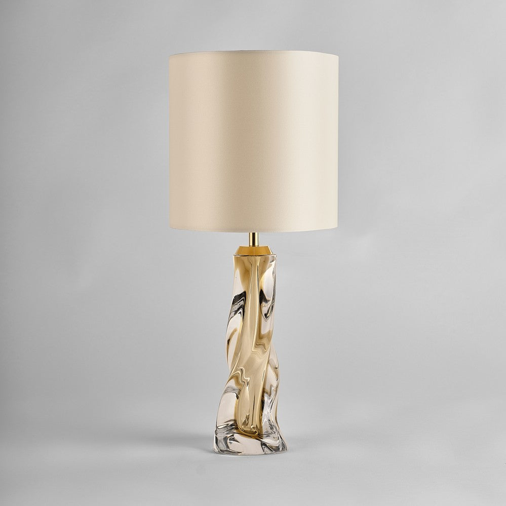 Vortex Lamp in Pale Amber
