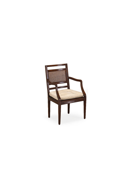 CAMPANA ARMCHAIR WITH CANED BACK