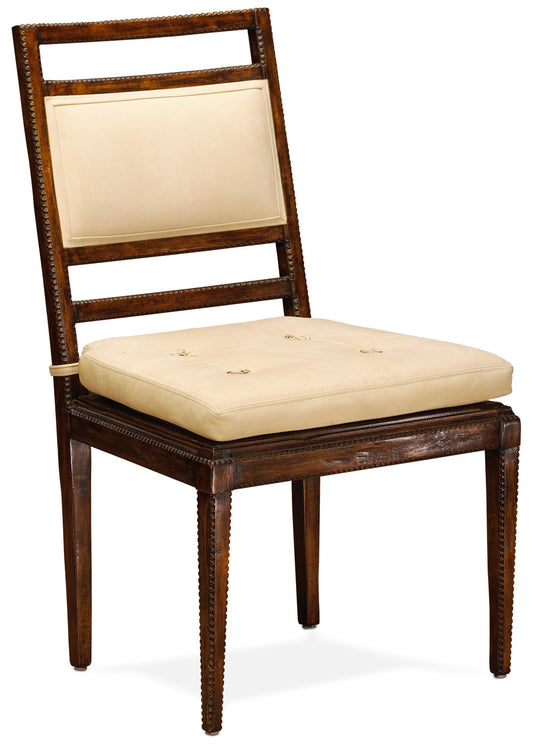 CAMPANA SIDE CHAIR WITH UPHOLSTERED BACK