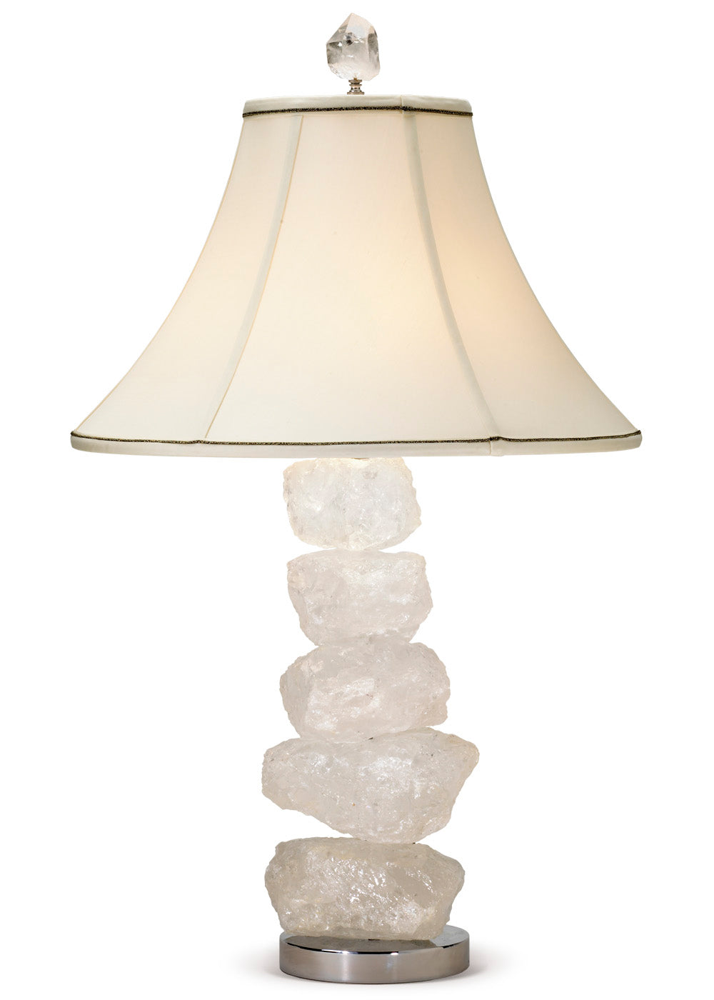 ROCK CRYSTAL TABLE LAMP - ROUGH