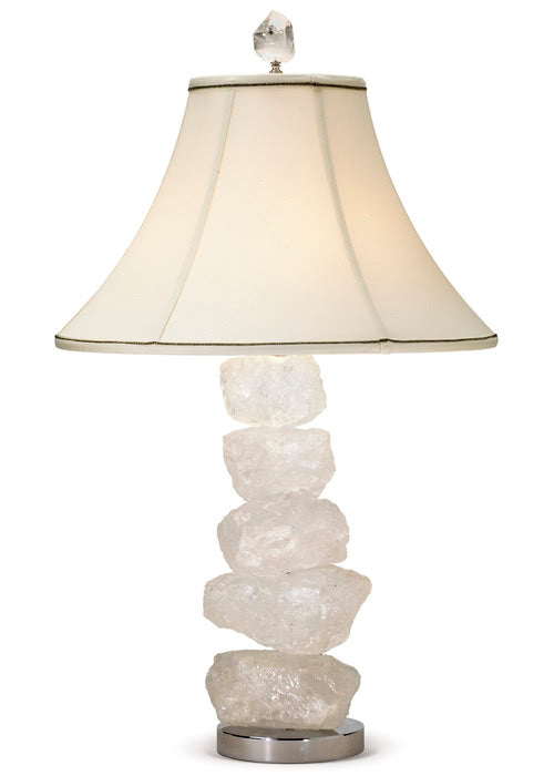 ROCK CRYSTAL TABLE LAMP - POLISHED