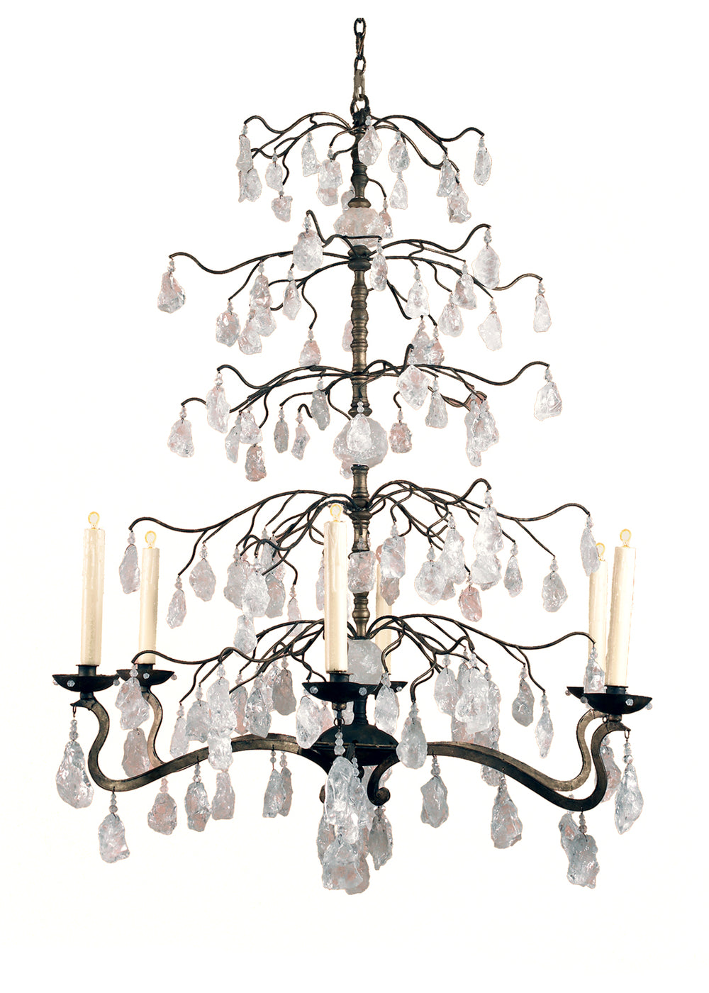 ROCK CRYSTAL NUGGET CHANDELIER (SMALL)