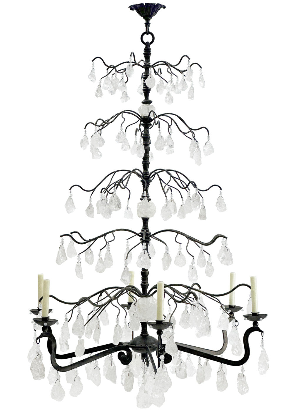 ROCK CRYSTAL NUGGET CHANDELIER (LARGE)