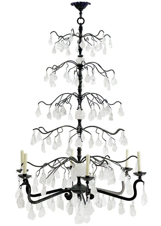 ROCK CRYSTAL NUGGET CHANDELIER (LARGE)