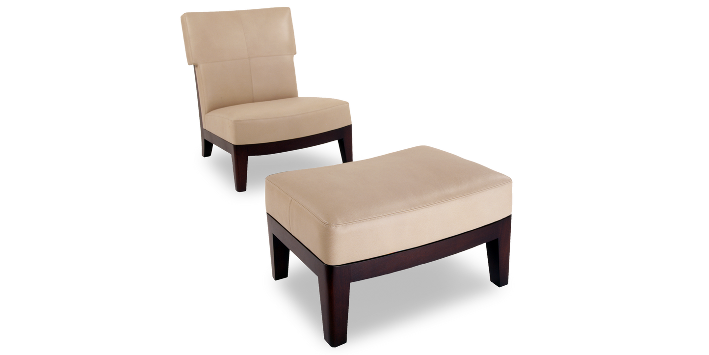Ceylon Chair + Ottoman