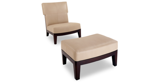 Ceylon Chair + Ottoman