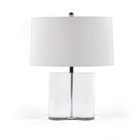 Solid Glass Pinched Oval Lamp | Organic Lamp