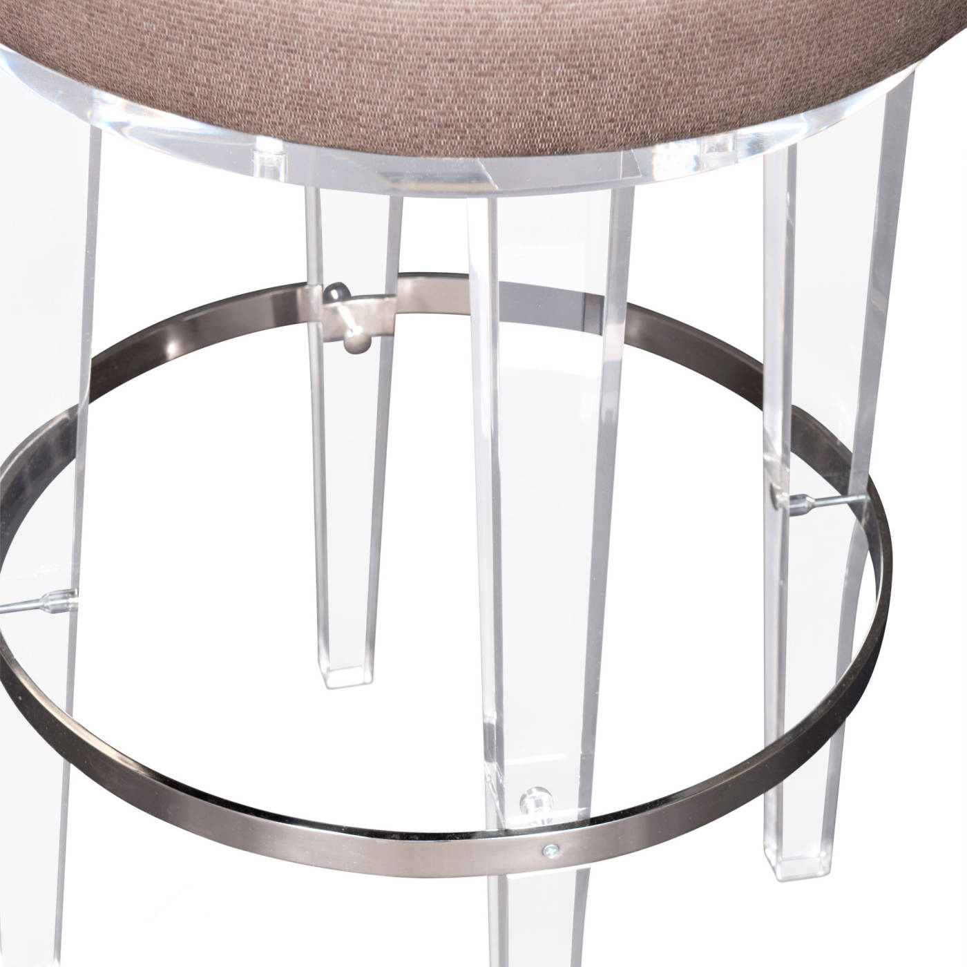 Cambria Bar Stool Round Acrylic, Clear