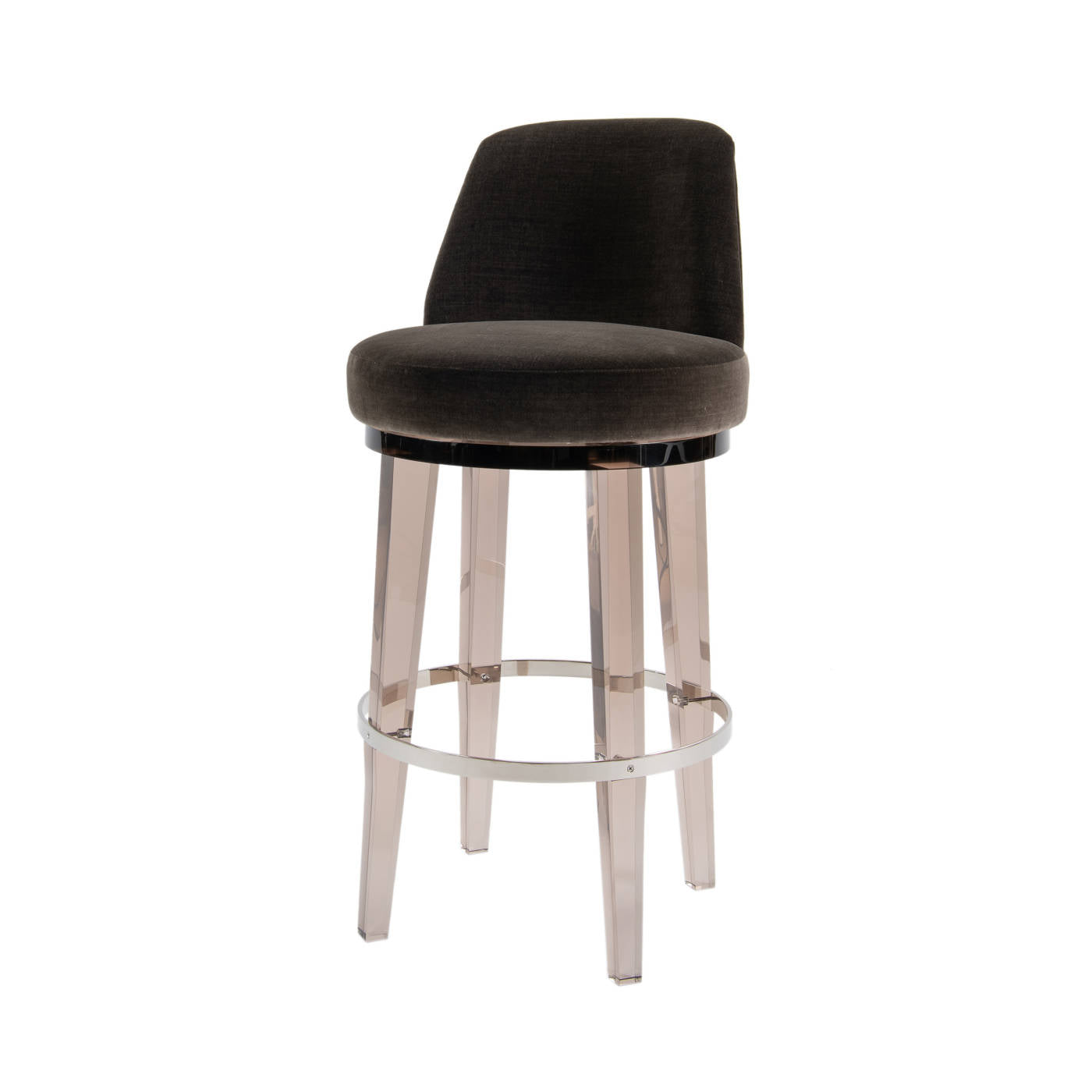 Cambria Bar Stool Round Acrylic, Sable