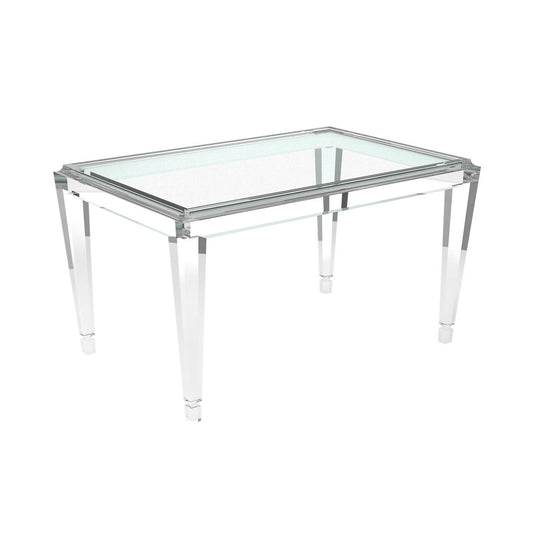 Gold Palm Cocktail Table