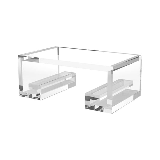 Greek Key Cocktail Table Acrylic